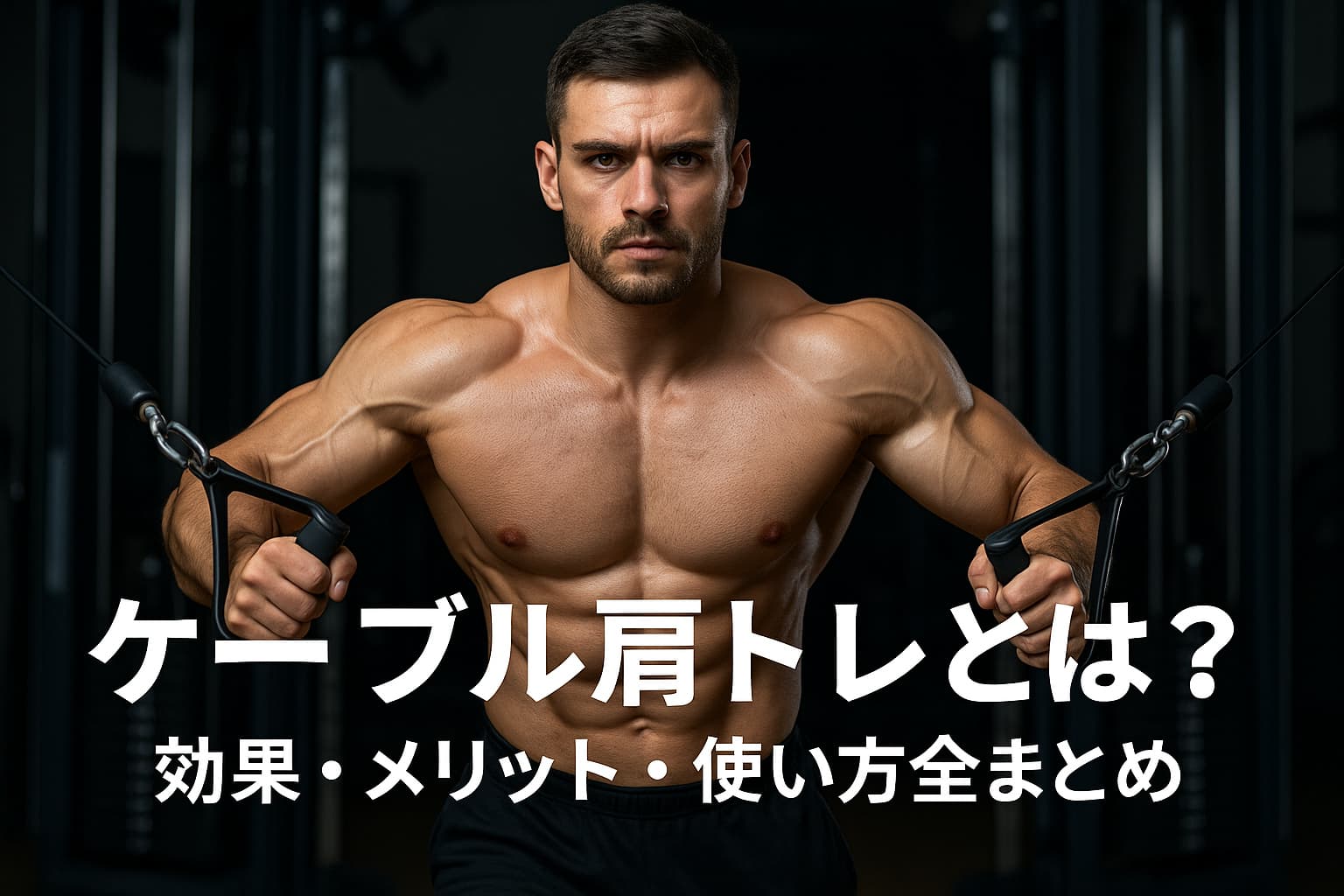 ケーブル　肩トレ
